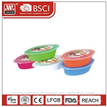 Plastic redondo microondas comida Container(1.75L/2.4L)